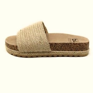 Dirty Laundry Women's Dayton Jute Slide Espadrille Sandals Natural Size 9.0 US